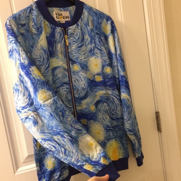 Van Gogh Starry Night Bomber Jacket - Picture 3 of 9